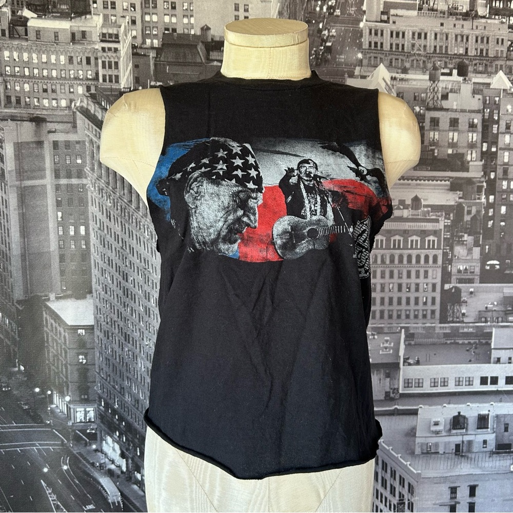 Trendy and Tipsy Willie Nelson Upcycled T-shirt